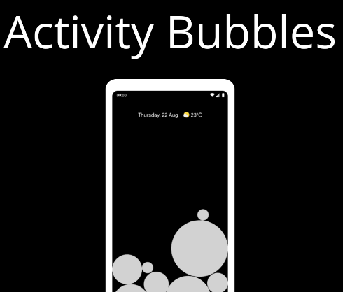 Activity Bubbles app Activity Bubbles app