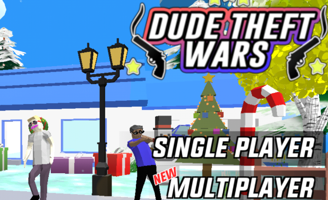 沙盒模拟器盗贼战争内置修改器(Dude Theft Wars)