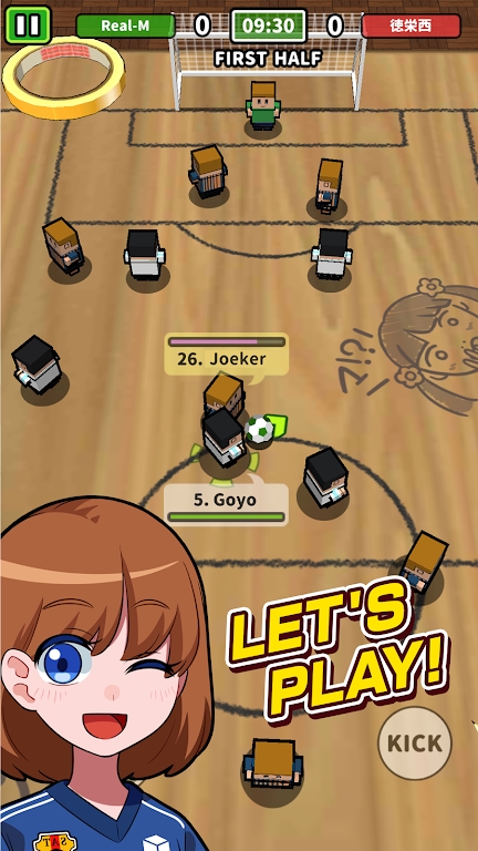 办公桌上踢足球(机でサッカー)