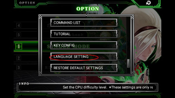 拳皇2012如何设置中文图片2