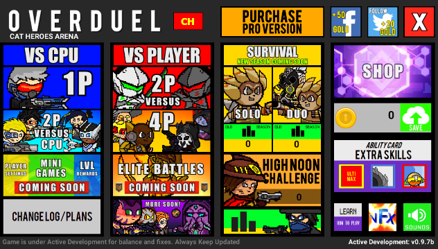 守望先锋像素版最新版下载(OVERDUEL Cat Heroes Arena) v0.1.1 安卓版