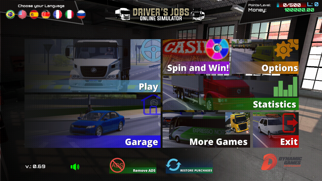 司机工作在线模拟器(Drivers Jobs Online Simulator) v0.69 安卓版