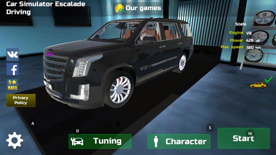 汽车模拟器1真实版下载(Car Simulator Escalade Driving) v1.7 安卓版
