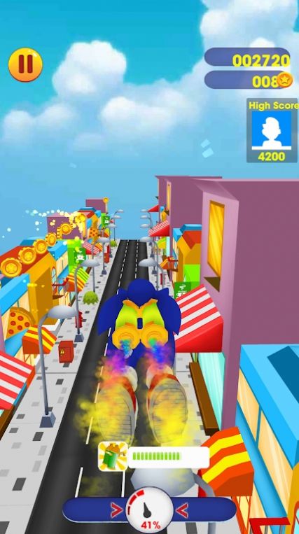 蓝刺猬竞速赛游戏(Subway Sonic) v1.0 安卓版