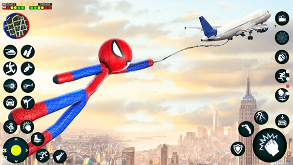 火柴人绳索蜘蛛侠下载官方版 v2.6 安卓版
