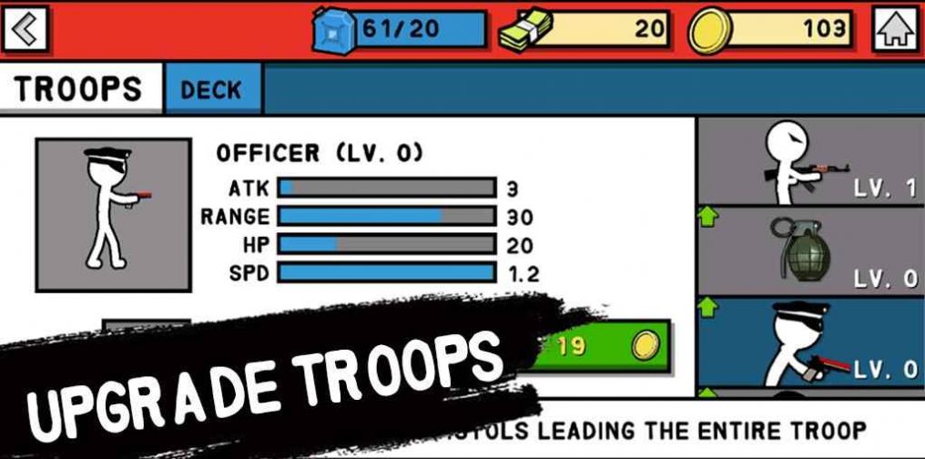 火柴人战役二战游戏(Stickman Army) v2.2 安卓版