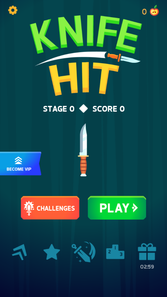 飞刀挑战小游戏下载(Knife Hit) v1.8.26 安卓版