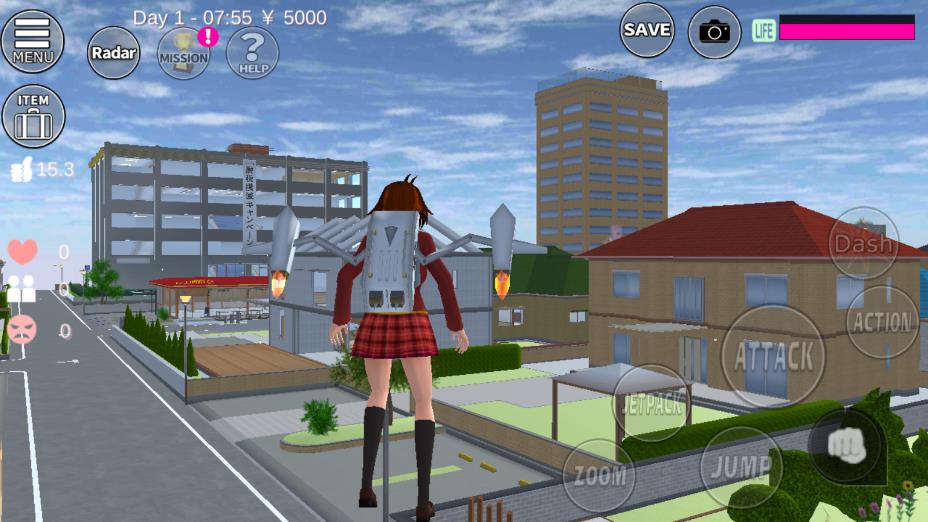 樱花校园1.039.07版本敞篷车(SAKURA SchoolSimulator) v1.039.07 安卓版