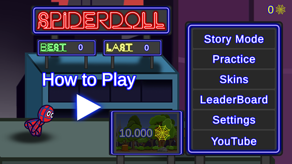 蜘蛛小子摇摆射击游戏(SpiderDoll) v4.1 安卓版