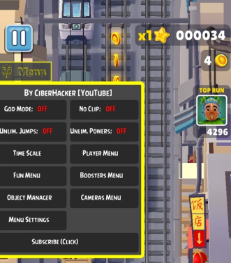 地铁跑酷上帝视角破解版