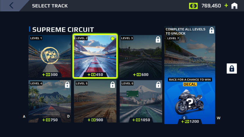 摩托车赛车游戏无限金币版下载