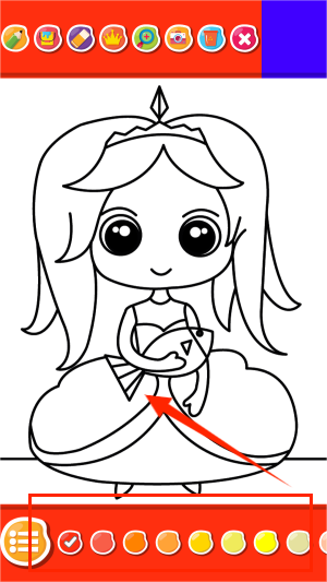 公主涂色填色游戏下载