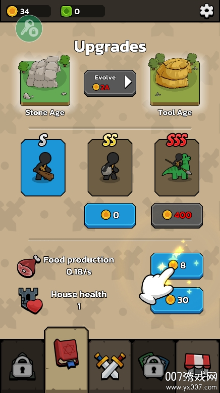 火柴人进化手游货币不减反增版下载 v1.1.4 免费版