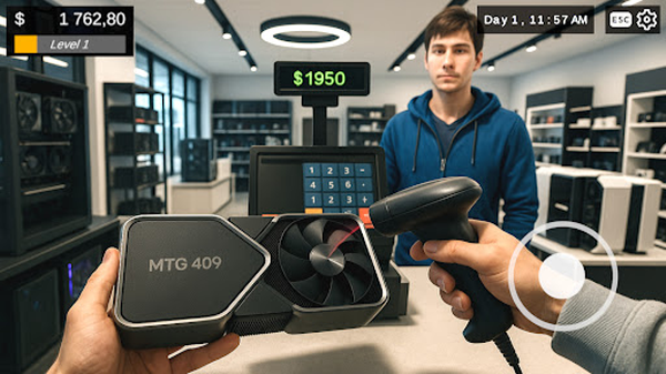 电脑游戏机商店模拟器游戏 