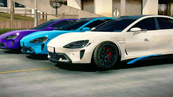 手动挡停车场小米SU7