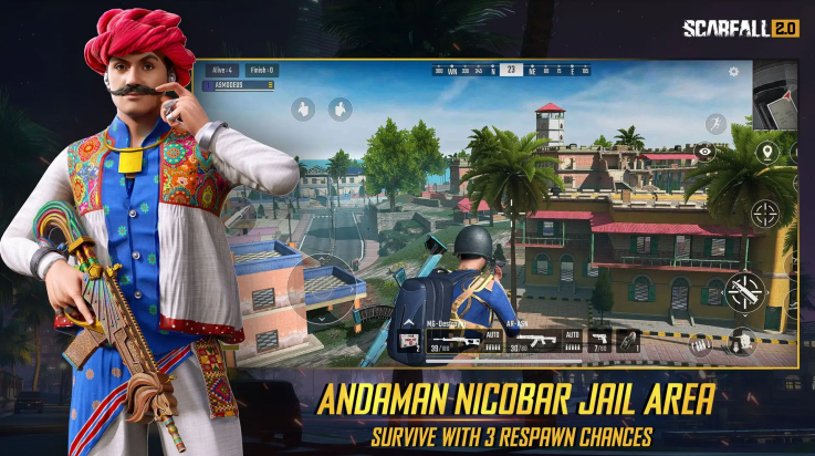 scarfall2.0印度吃鸡手游 v0.1.38 最新版