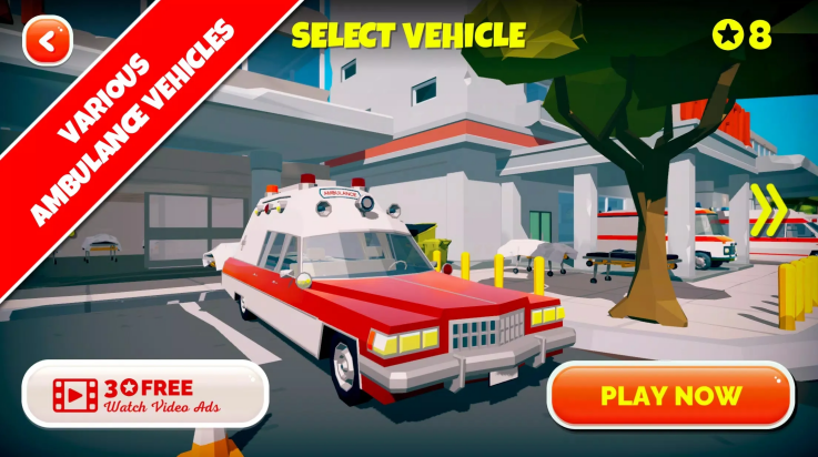 紧急城市救护车模拟器(Emergency City Ambulance) v1.05 安卓版