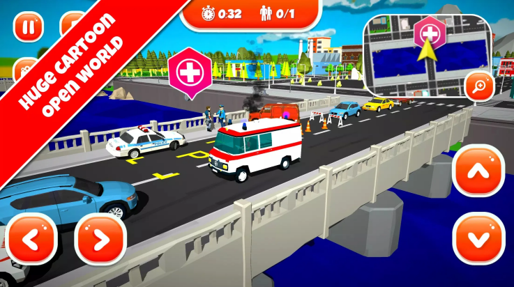 紧急城市救护车模拟器(Emergency City Ambulance) v1.05 安卓版