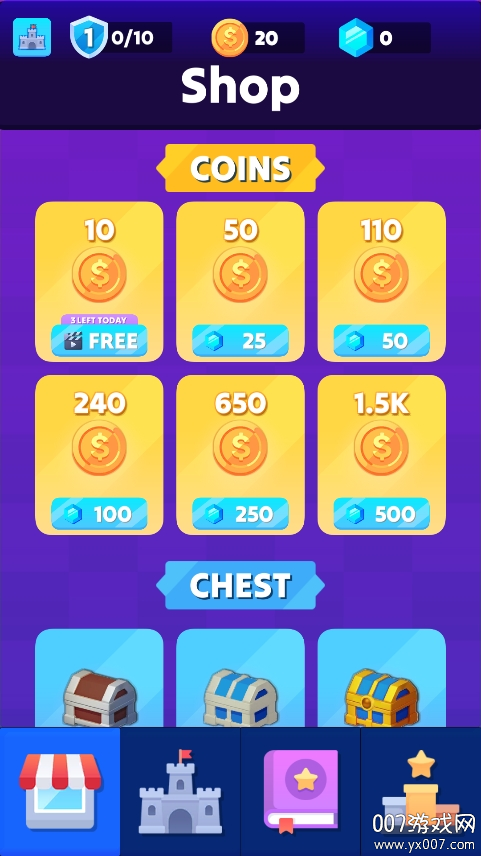 方块冲突手游无限金币版下载 v1.0.1 免费版