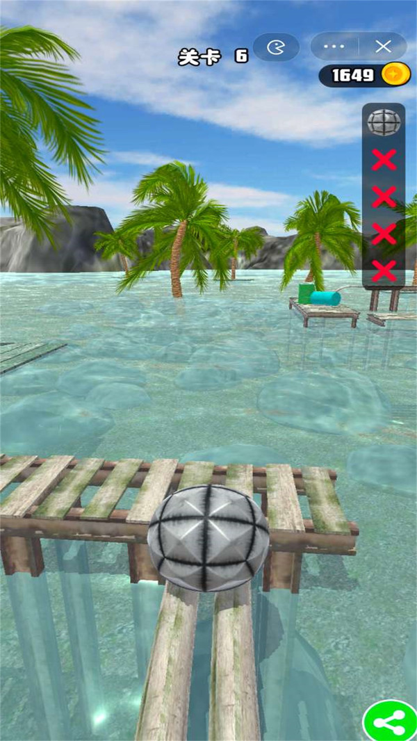 水上滚个球游戏下载 v1.0.0 安卓版
